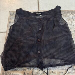 Giorgio Armani Sheer Black Women's Top